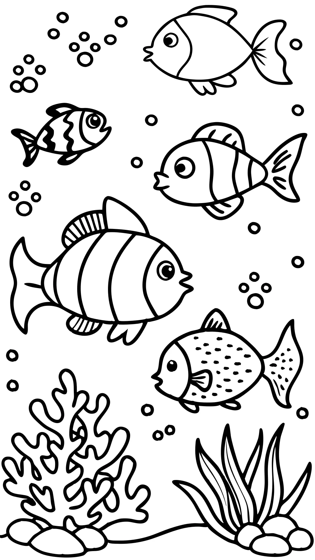 coloriage imprimable gratuit poisson